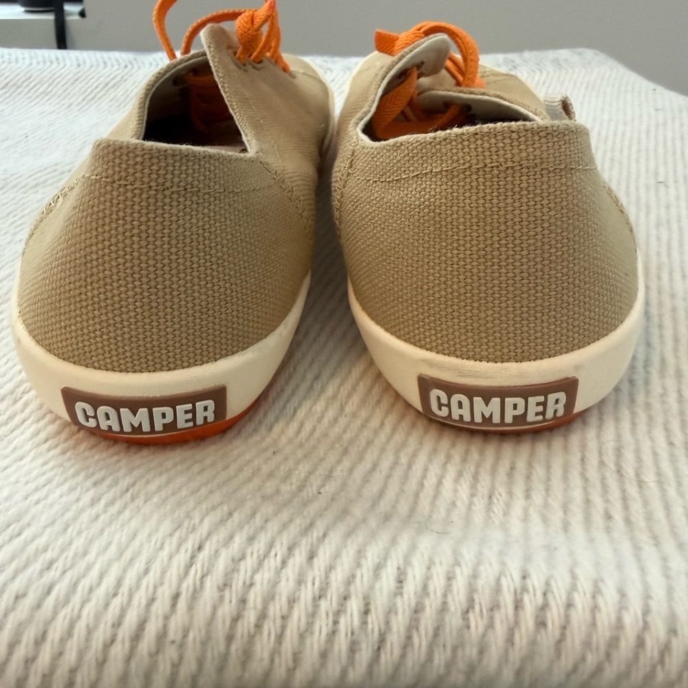 Camper Peu Rambla Sneakers Sz 39. Tan/ Orange laces. Excellent Condition. - Picture 6 of 8